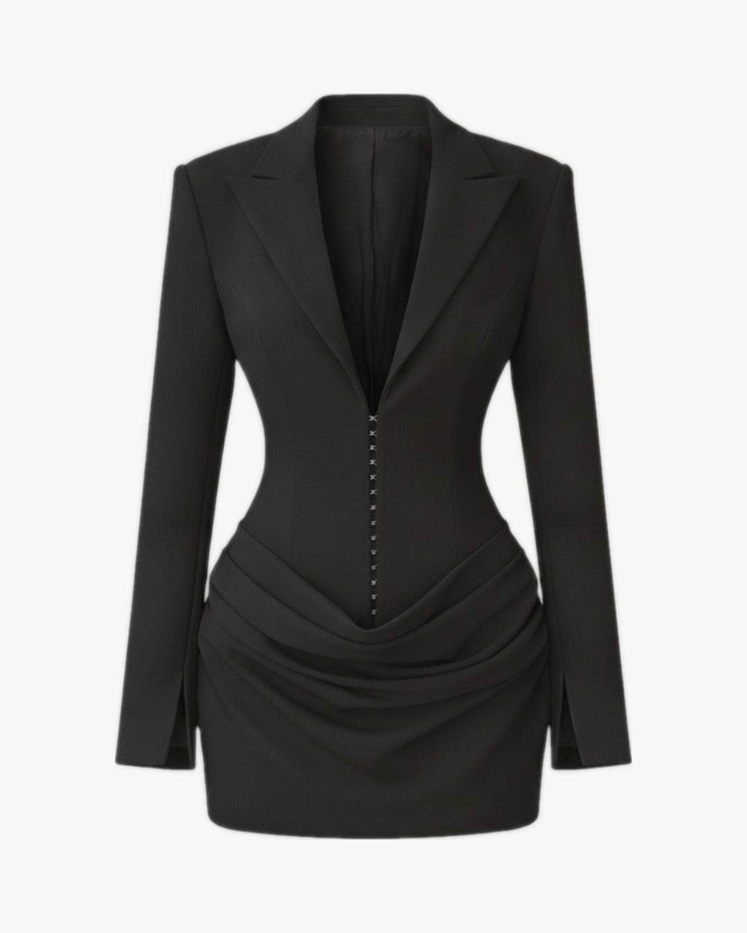 Blazer corset sur fond studio gris clair, vue 4