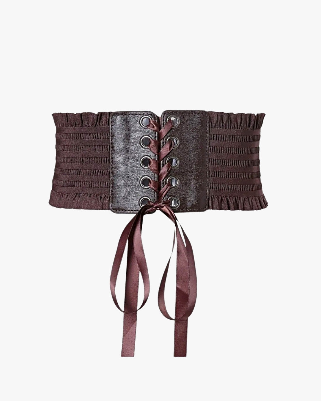 Ceinture corset pour robe sur fond studio gris clair, vue 6
