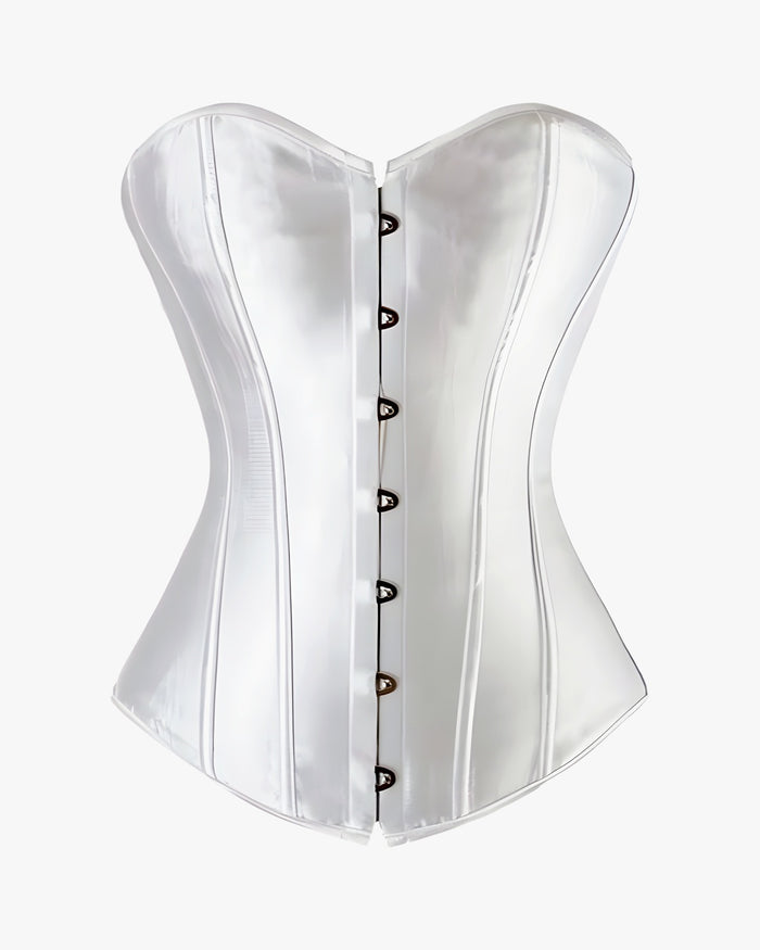 Corset bustier grande taille sur fond studio gris clair, vue 2