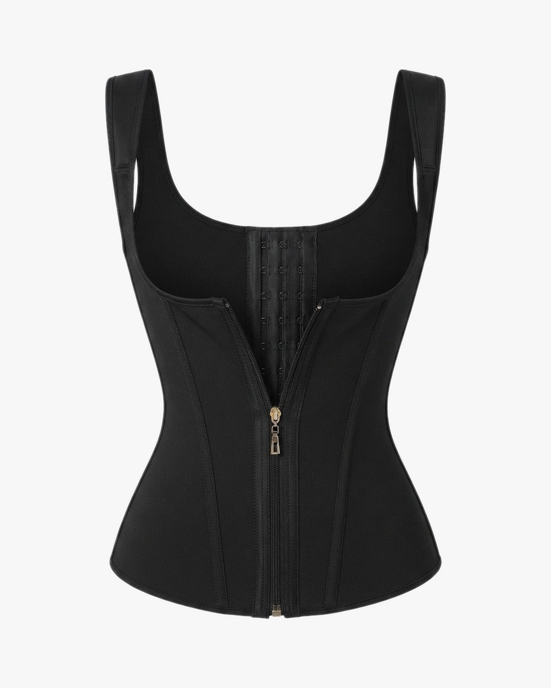 Corset latex minceur sur fond studio gris clair, vue 2