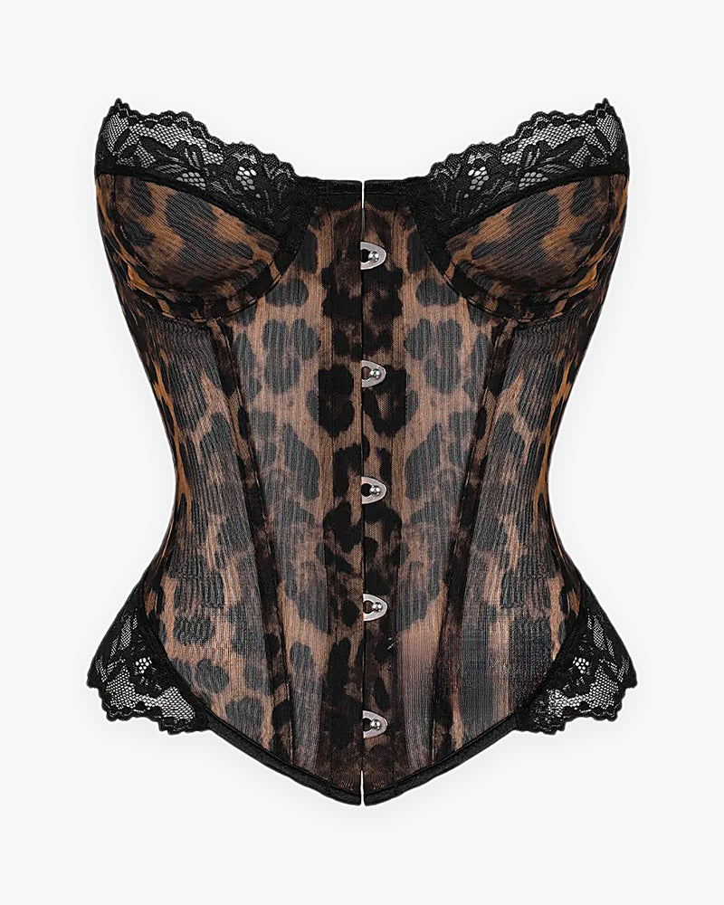 Corset lingerie sexy sur fond studio gris clair