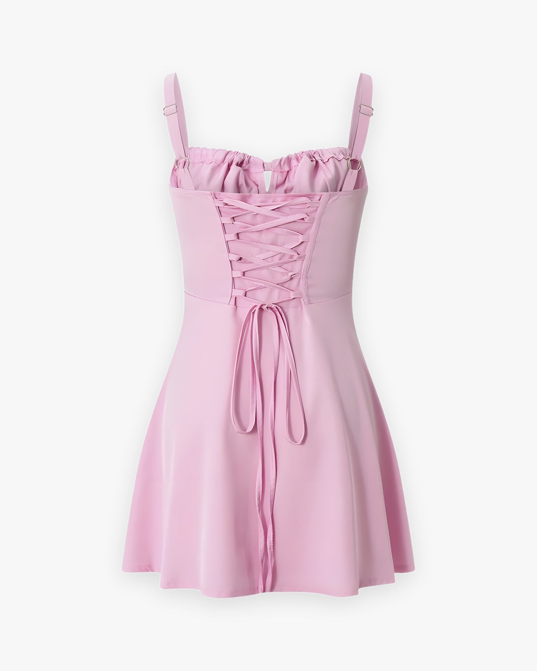Zoom sur le détail du robe corset à l'ancienne