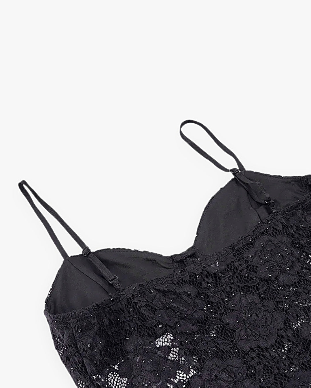 Zoom sur le détail du robe corset court