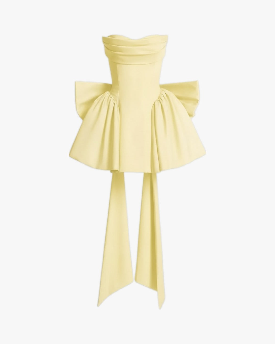 Robe corset de soirée sur fond studio gris clair, vue 9