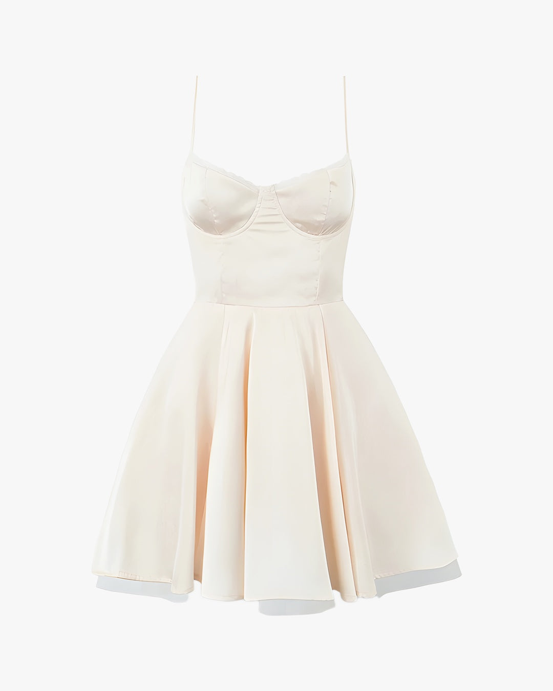 Robe style corset sur fond studio gris clair, vue 6
