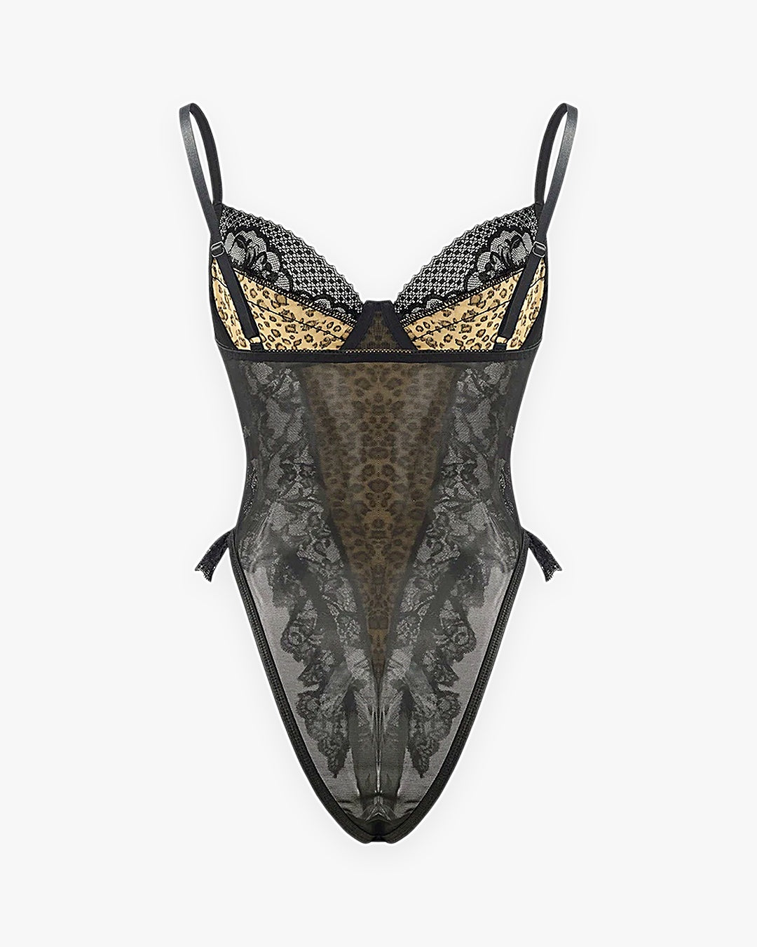 Zoom sur le détail du body corset dentelle