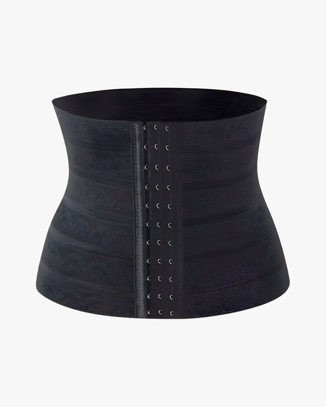Ceinture corset ventre plat sur fond studio gris clair, vue 2