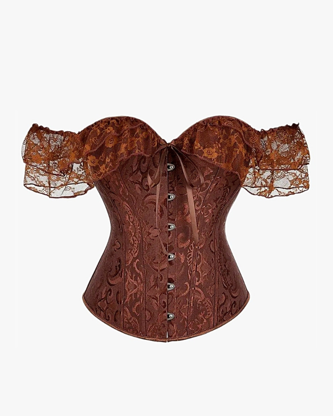 Corset 1900 sur fond studio gris clair, vue 2