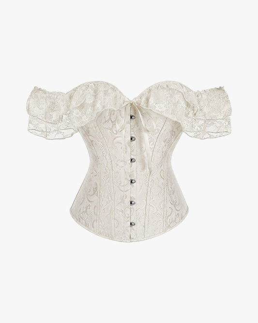 Corset 1900 sur fond studio gris clair, vue 3