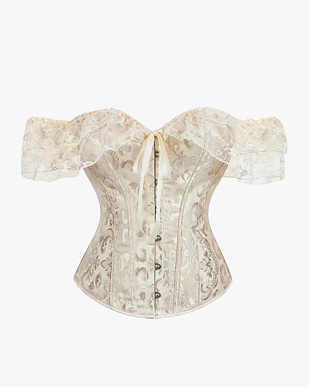 Corset 1900 sur fond studio gris clair, vue 4