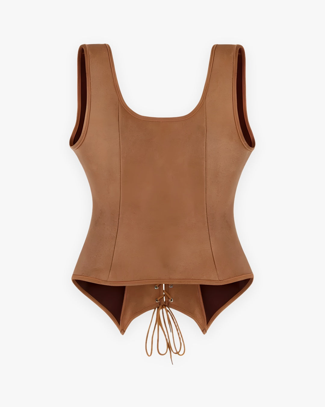 Zoom sur le détail du corset a lacet