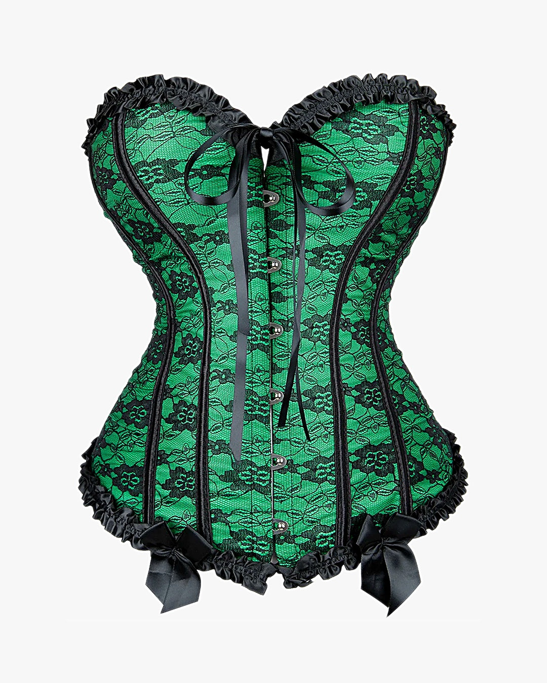 Corset à lacets dans le dos sur fond studio gris clair