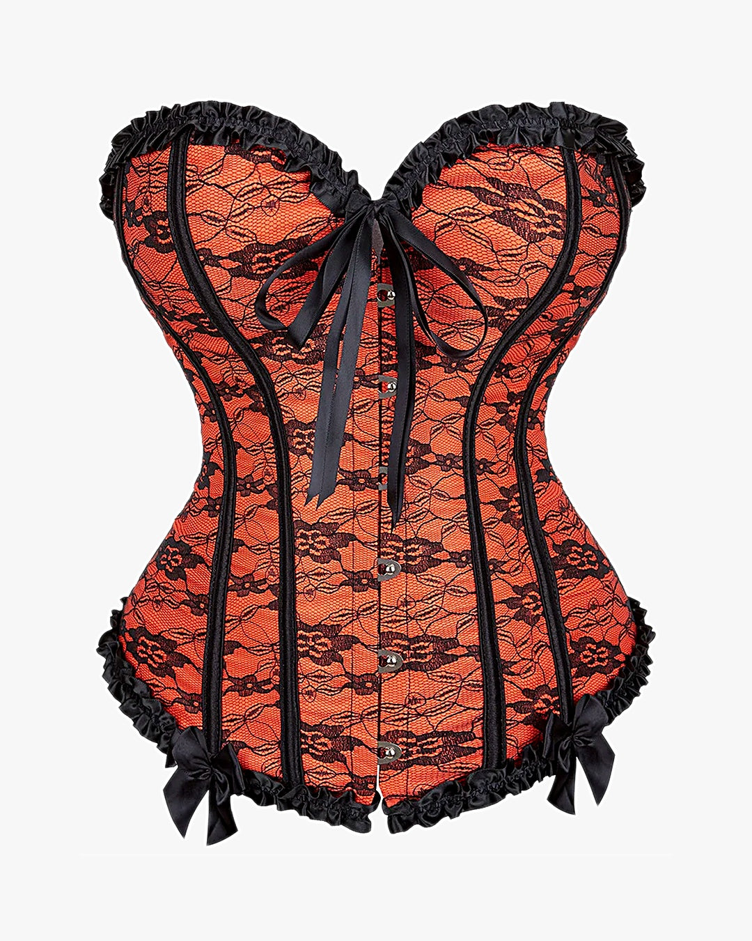 Corset à lacets dans le dos sur fond studio gris clair, vue 3