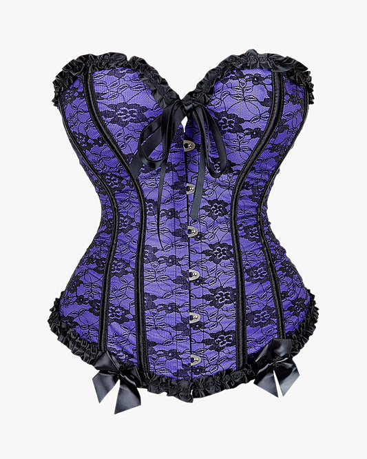 Corset à lacets dans le dos sur fond studio gris clair, vue 4