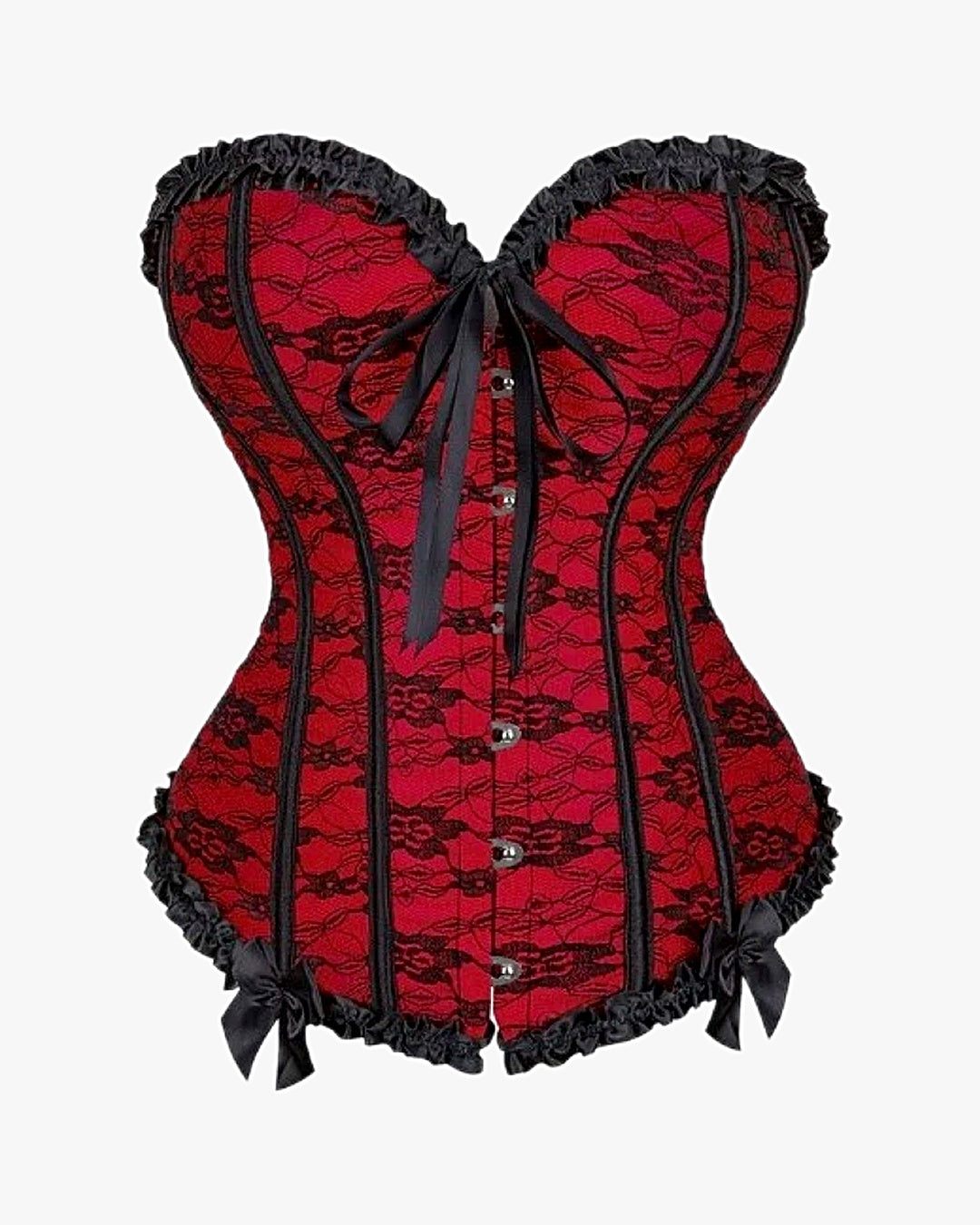 Corset à lacets dans le dos sur fond studio gris clair, vue 5