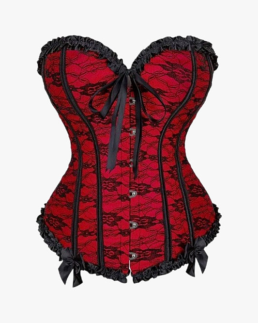 Corset à lacets dans le dos sur fond studio gris clair, vue 5