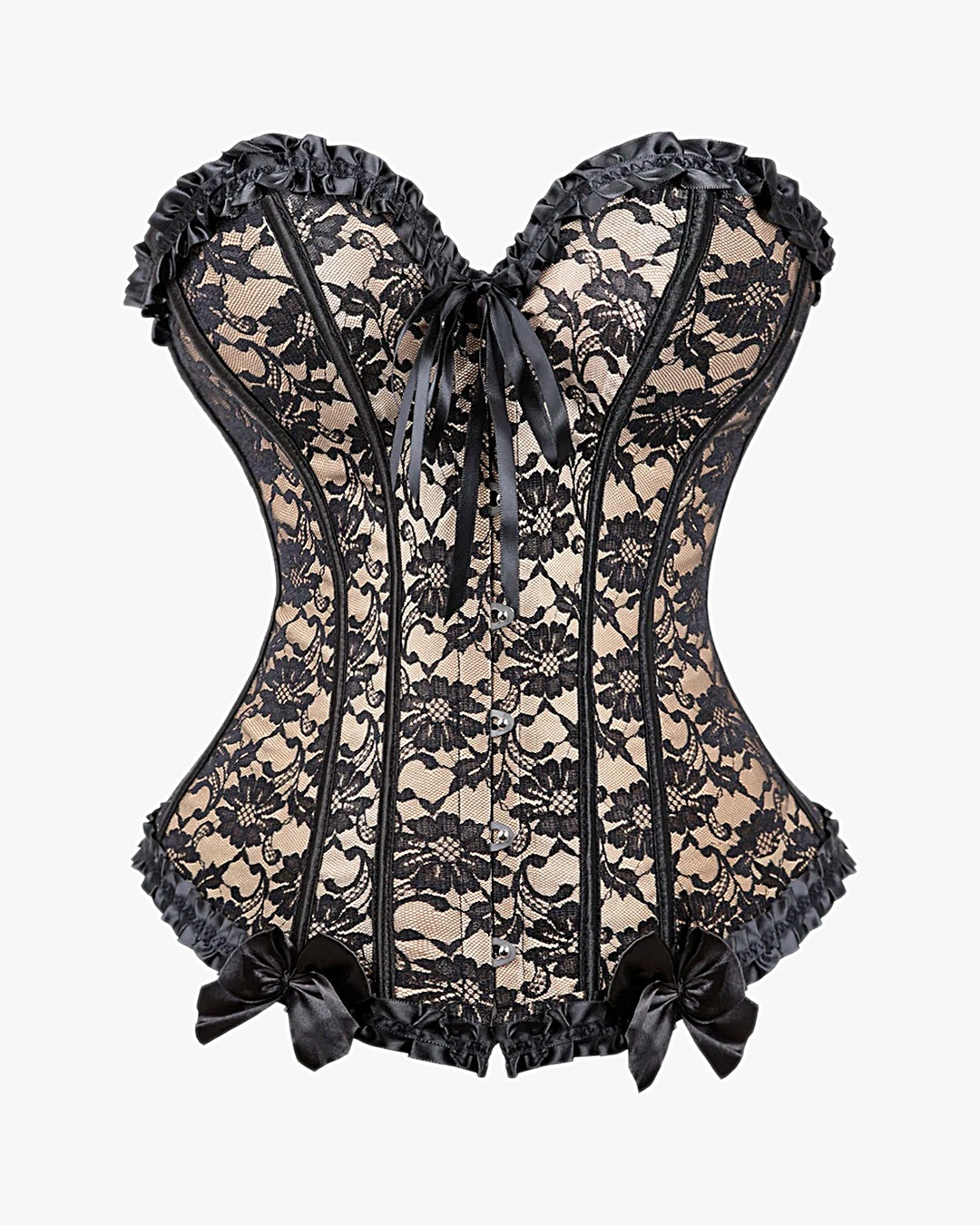 Corset à lacets dans le dos sur fond studio gris clair, vue 6