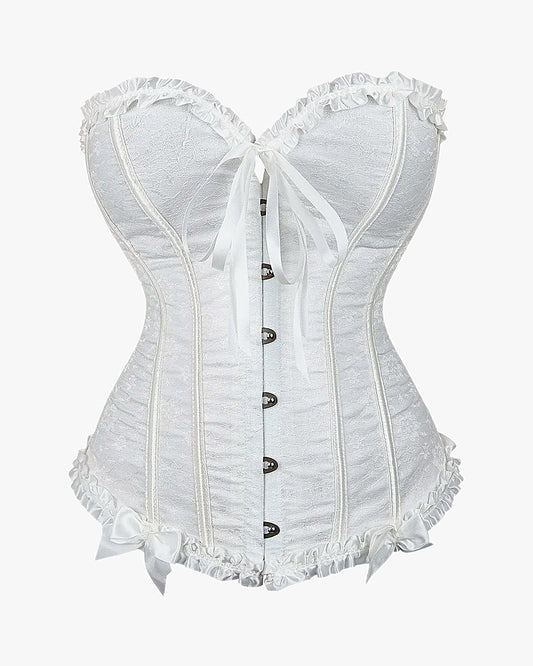 Corset à lacets dans le dos sur fond studio gris clair, vue 7