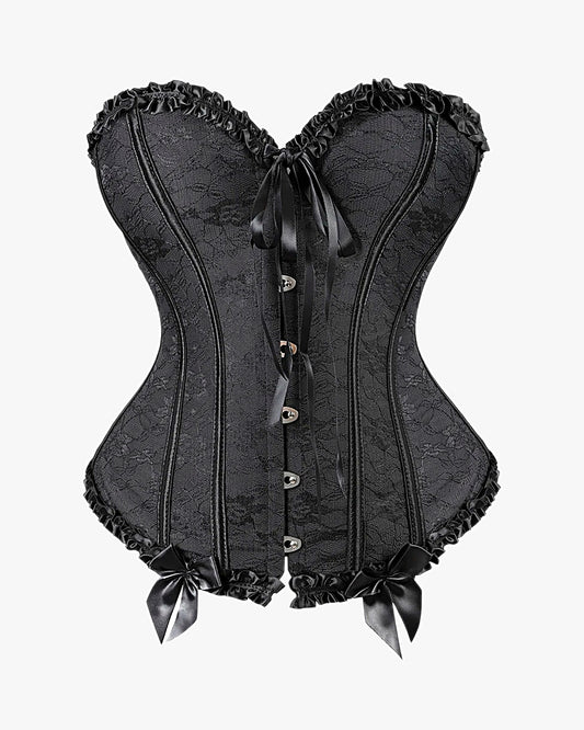Corset à lacets dans le dos sur fond studio gris clair, vue 9