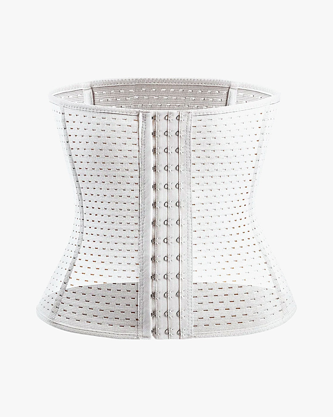 Corset amincissant sur fond studio gris clair