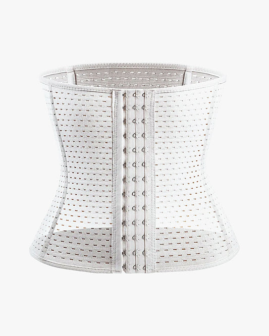 Corset amincissant sur fond studio gris clair