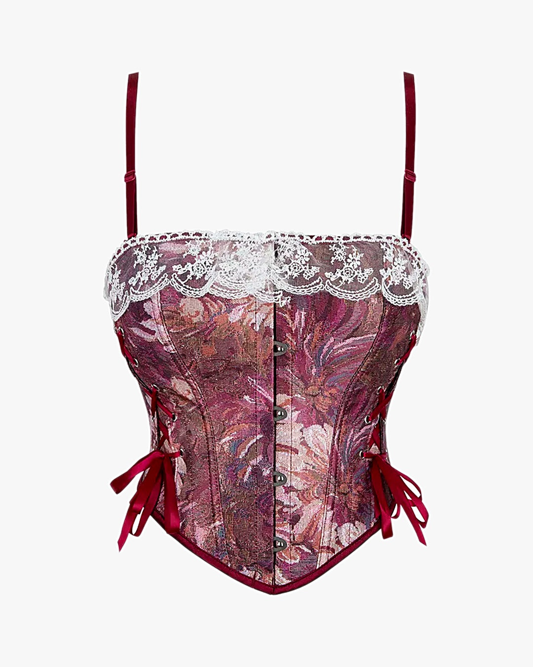 Corset bretelle sur fond studio gris clair, vue 3