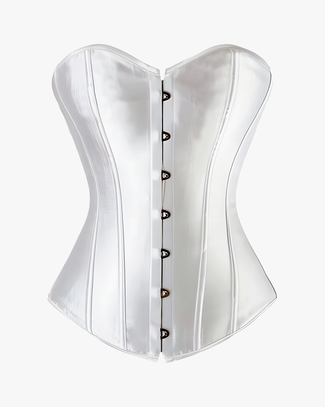 Corset bustier grande taille sur fond studio gris clair, vue 2