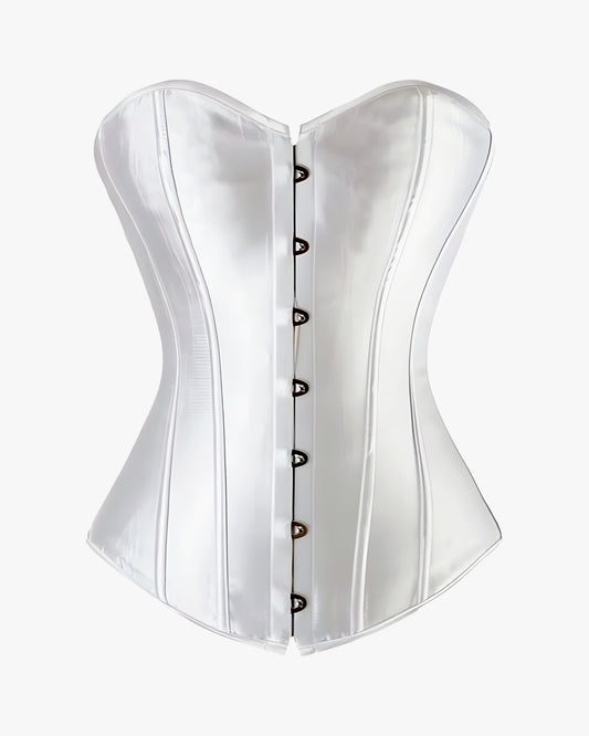 Corset bustier grande taille sur fond studio gris clair, vue 2