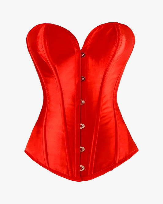 Corset bustier grande taille sur fond studio gris clair, vue 4