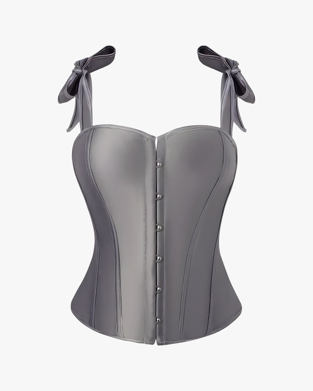 Corset bustier habillé sur fond studio gris clair, vue 4