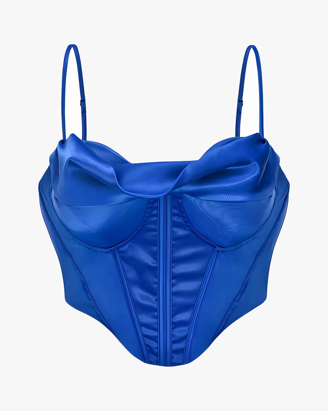 Corset court sur fond studio gris clair, vue 4