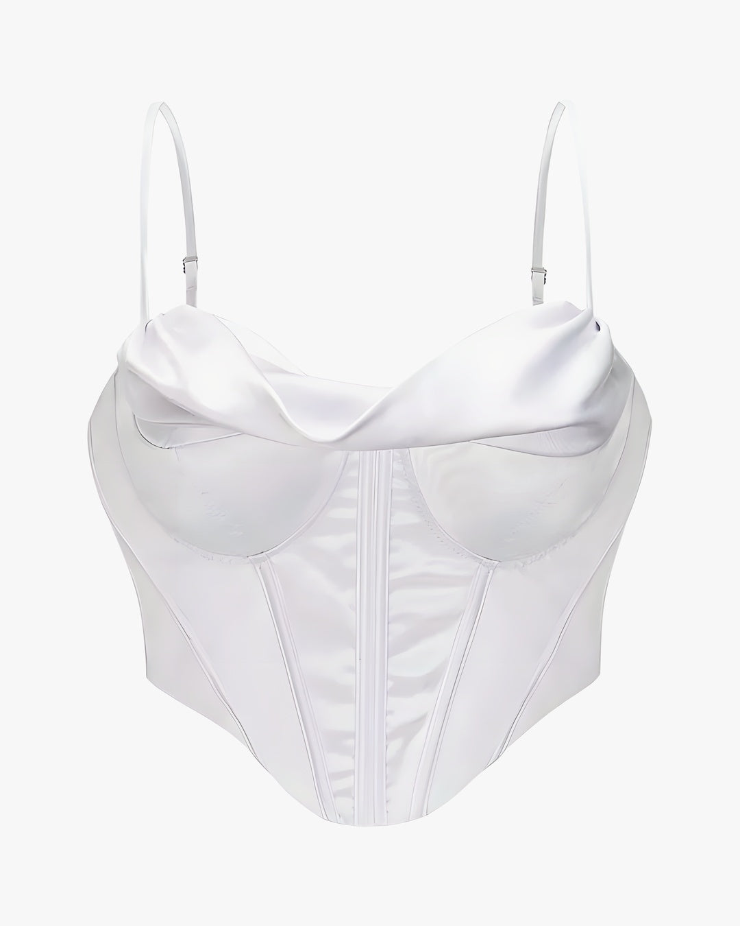 Corset court sur fond studio gris clair, vue 6
