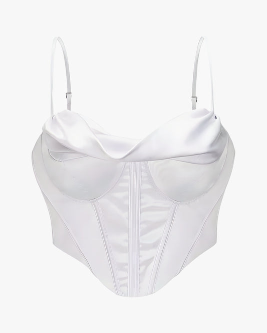 Corset court sur fond studio gris clair, vue 6