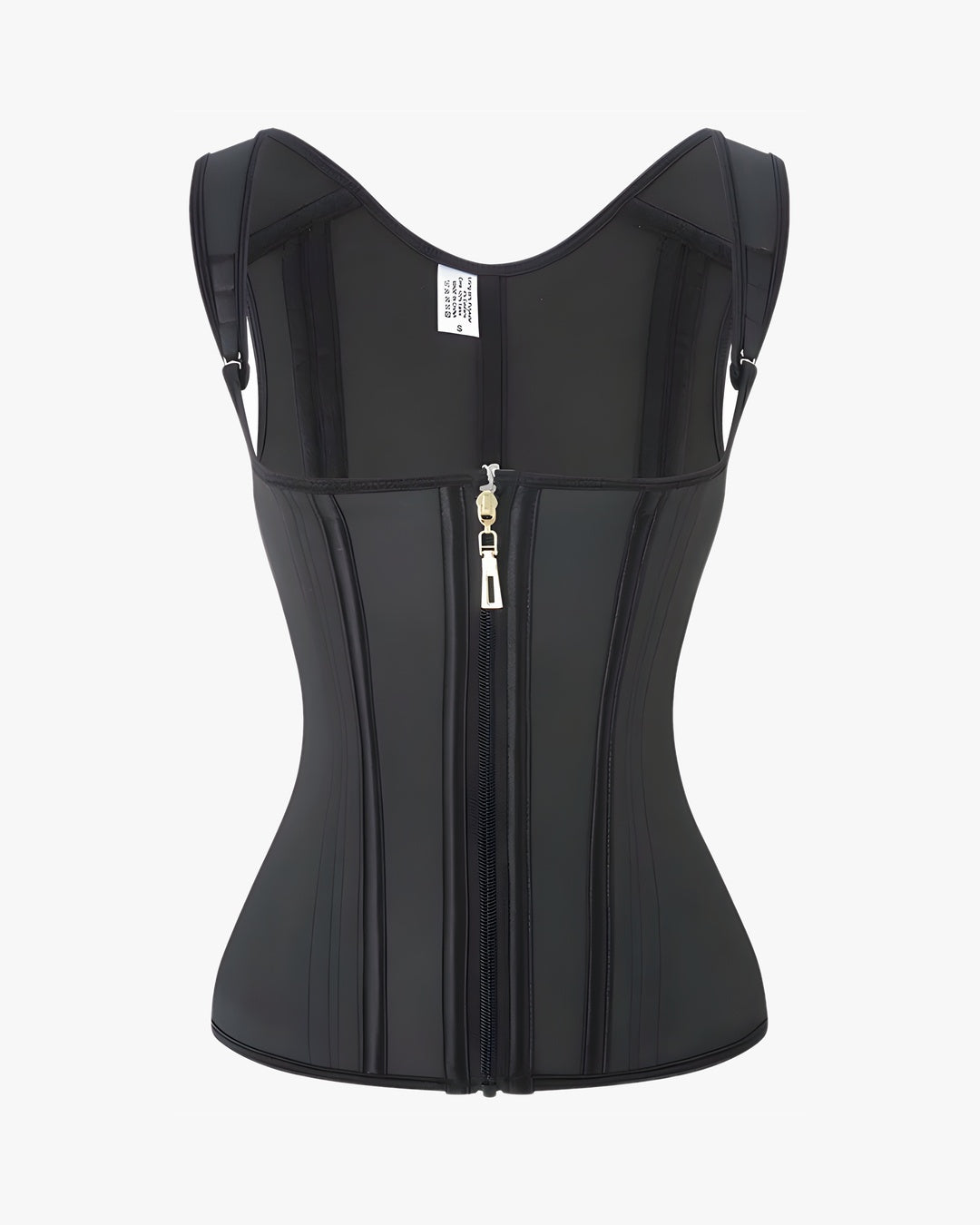 Corset gainant sur fond studio gris clair