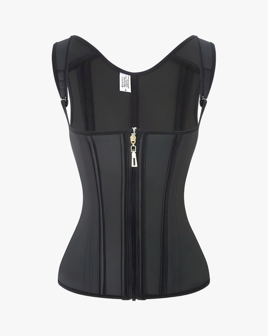 Corset gainant sur fond studio gris clair