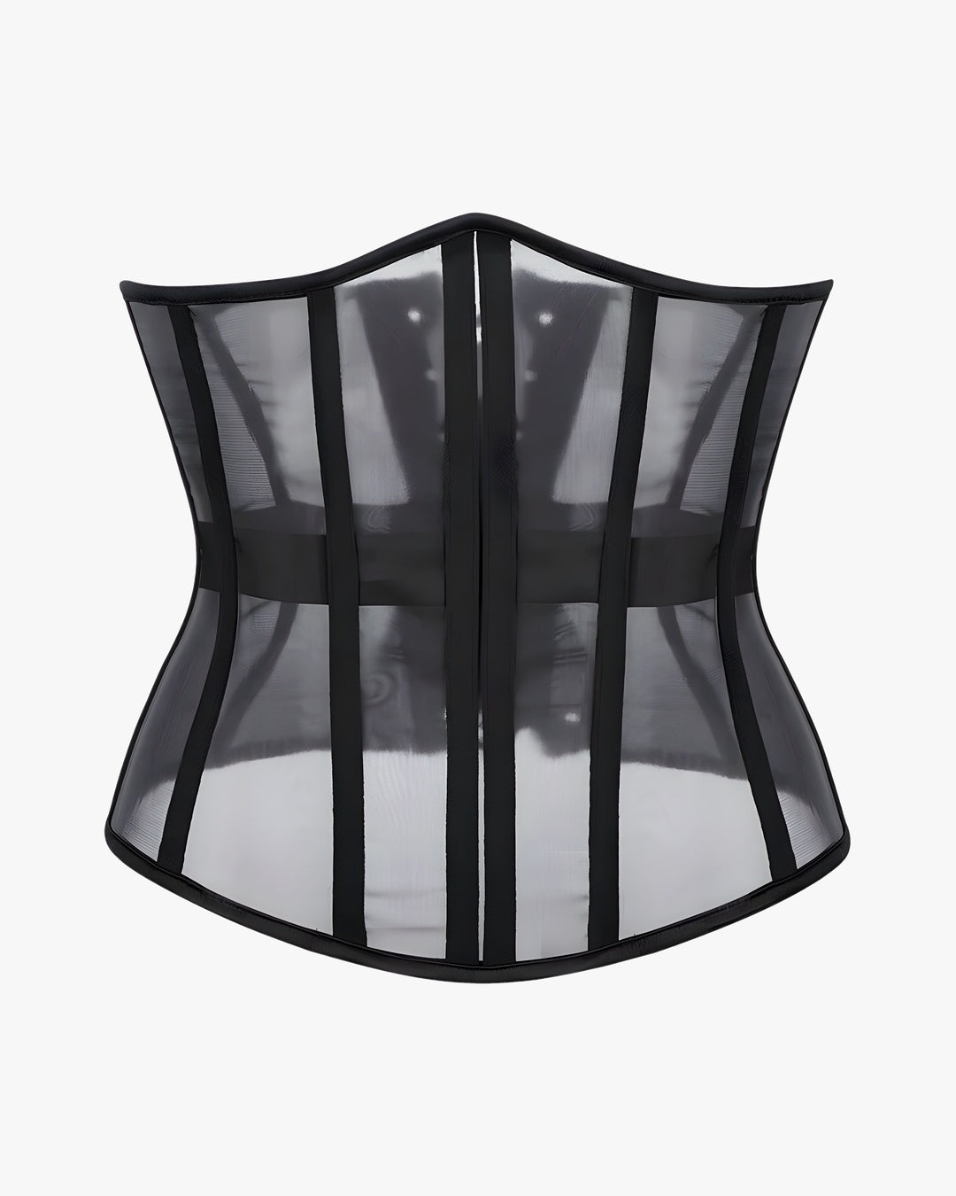 Corset gainant invisible sur fond studio gris clair
