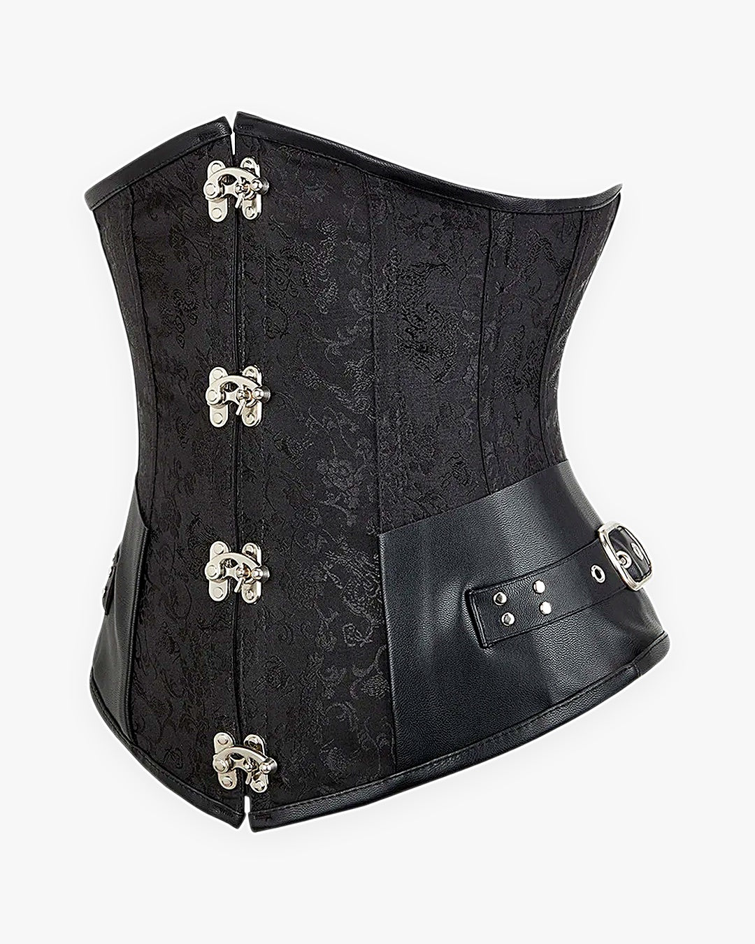 Zoom sur le détail du corset gothique grande taille