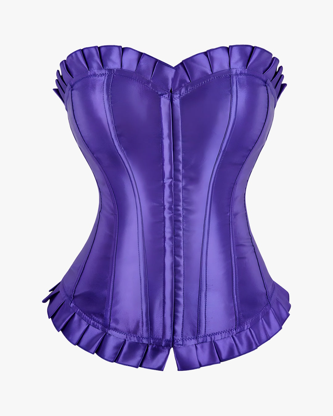 Corset grande taille sur fond studio gris clair