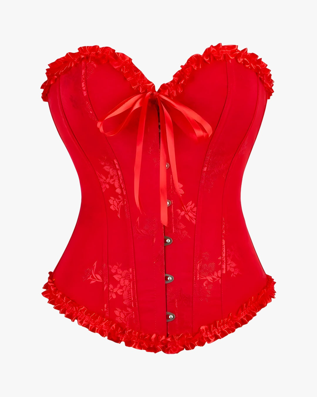 Corset habillé sur fond studio gris clair, vue 10