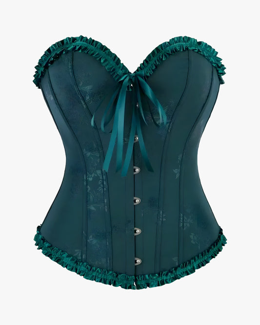 Corset habillé sur fond studio gris clair, vue 7