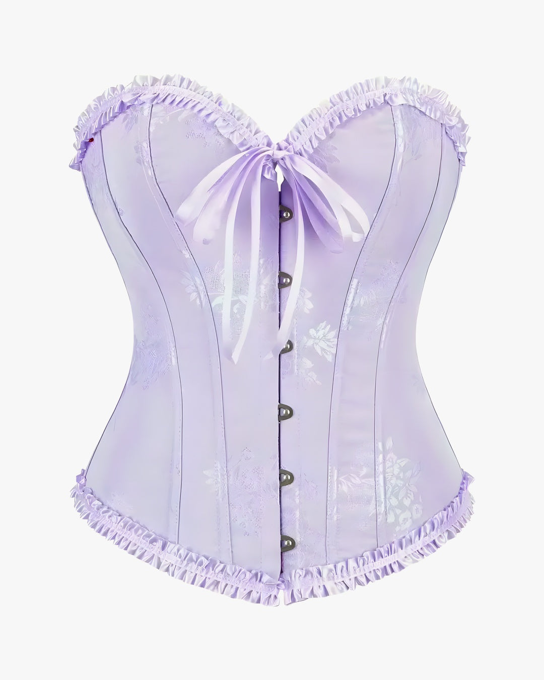 Corset habillé sur fond studio gris clair, vue 8