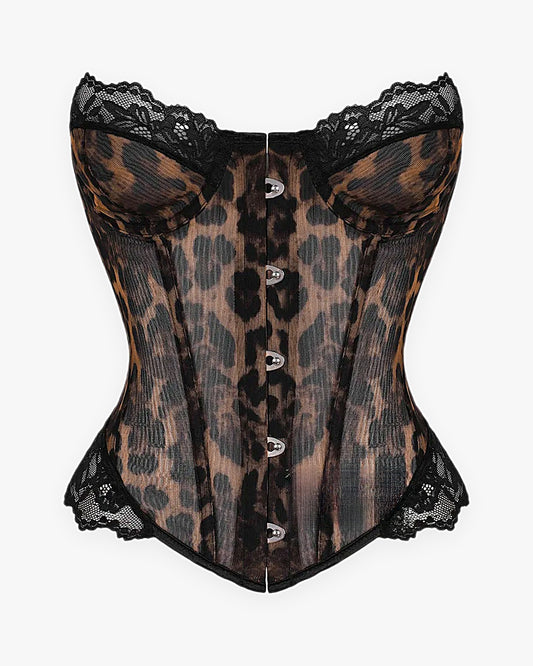 Corset lingerie sexy sur fond studio gris clair