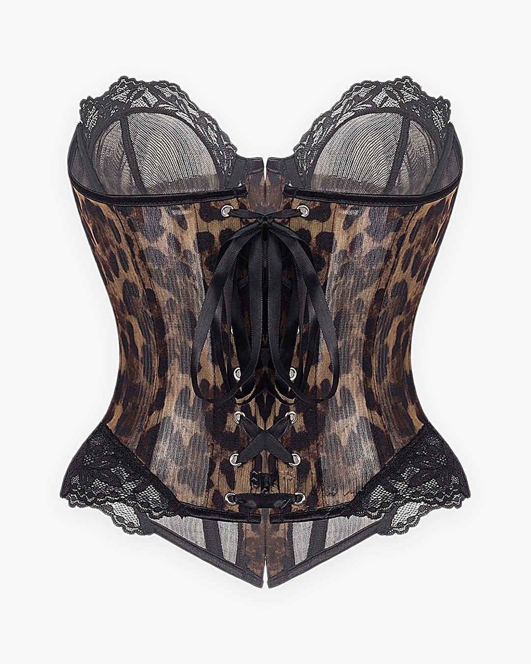 Zoom sur le détail du corset lingerie sexy