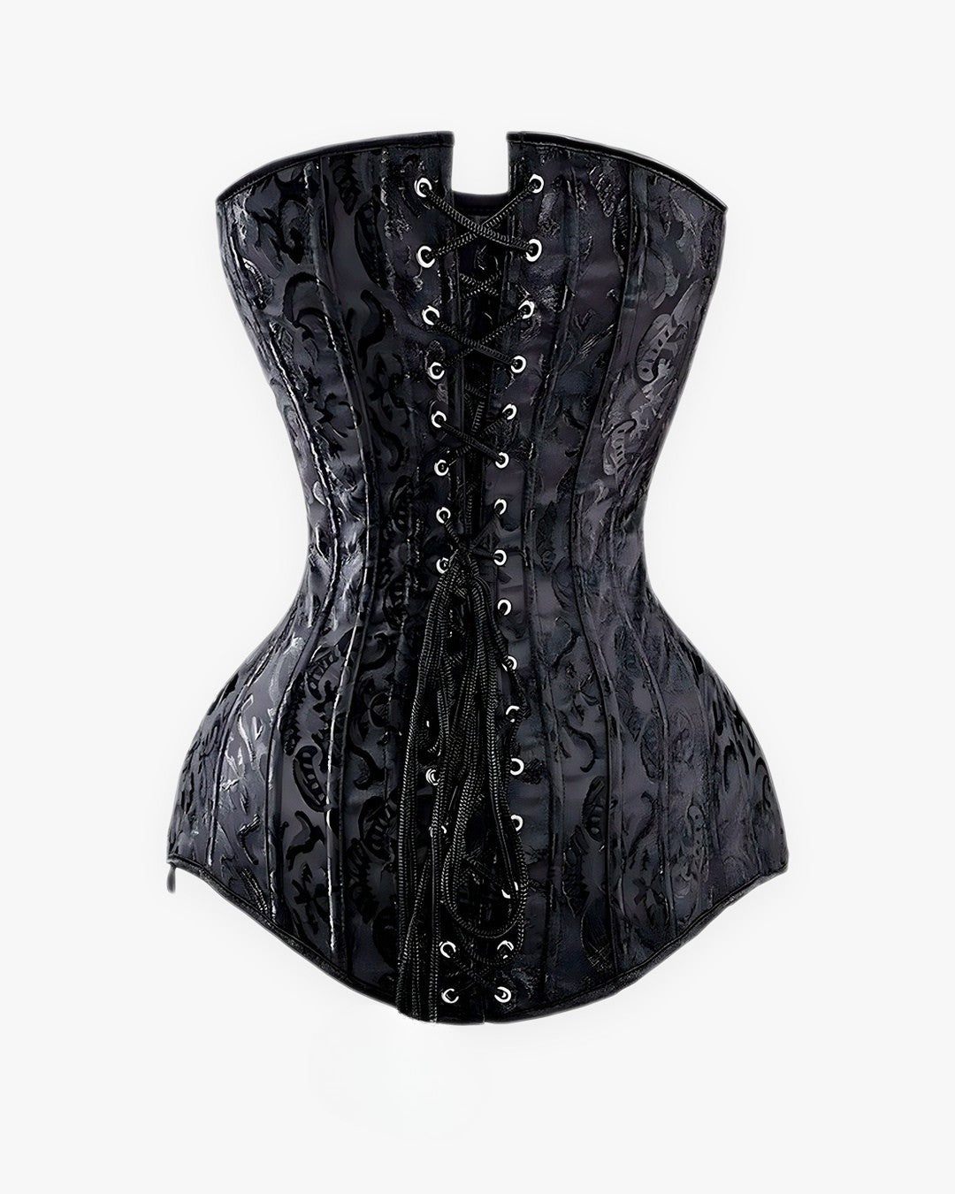 Zoom sur le détail du corset long, vue 2