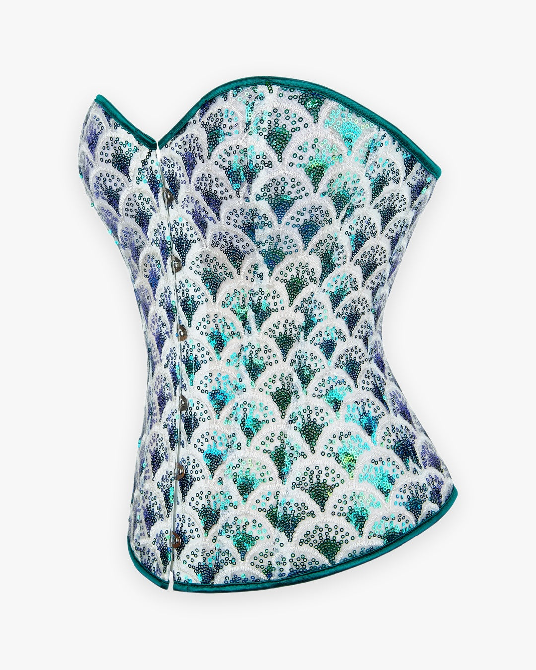Zoom sur le détail du corset menthol
