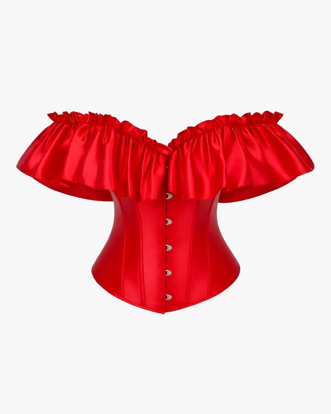 Corset mode sur fond studio gris clair