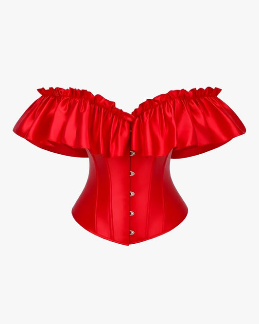Corset mode sur fond studio gris clair