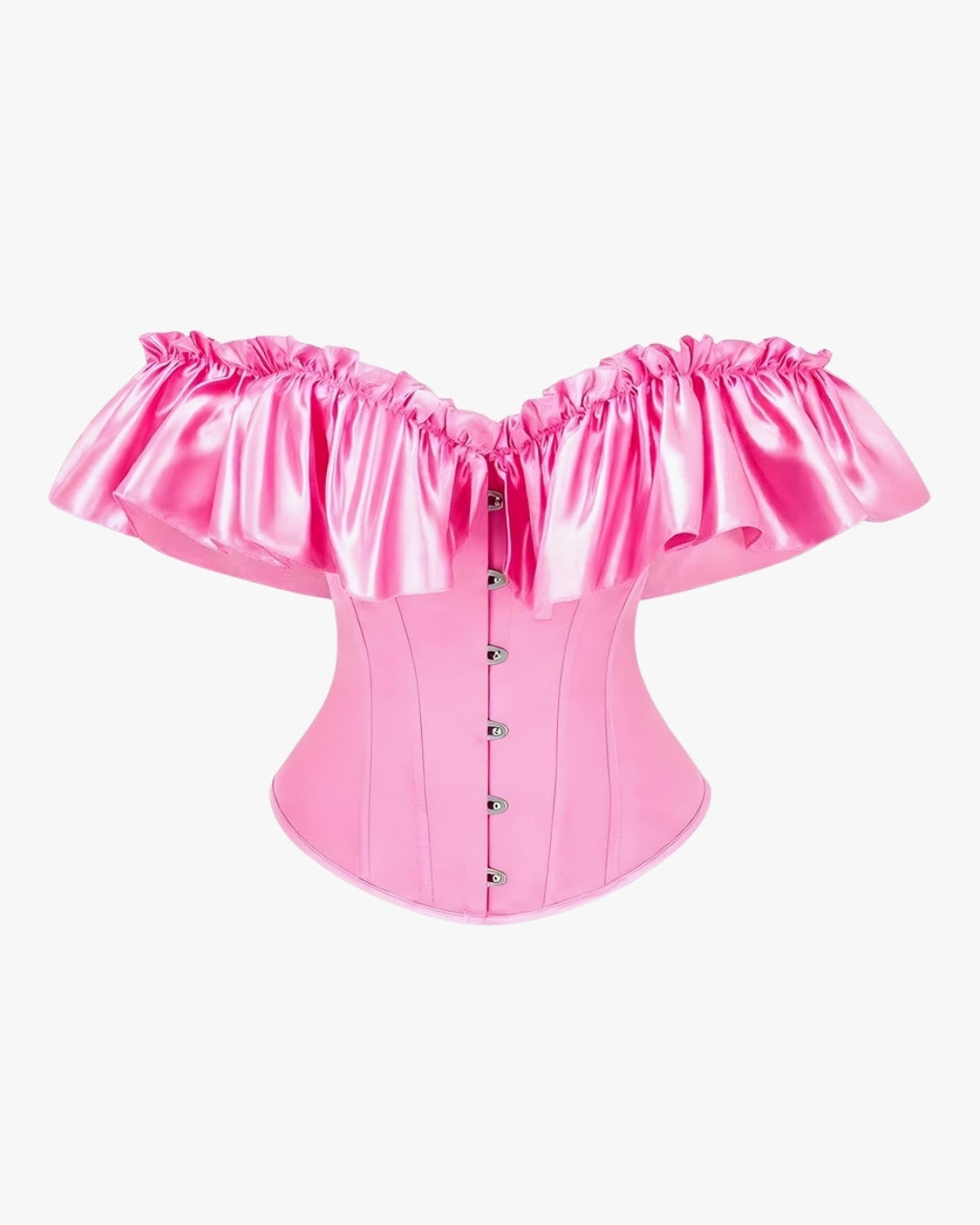 Corset mode sur fond studio gris clair, vue 2