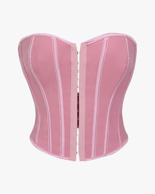 Corset moderne sur fond studio gris clair