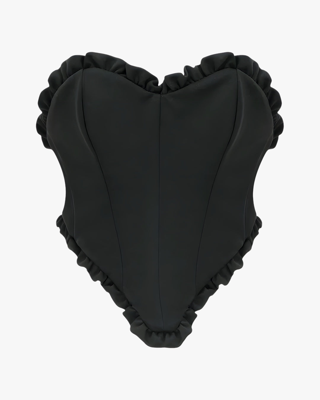 Corset sexy sur fond studio gris clair, vue 2